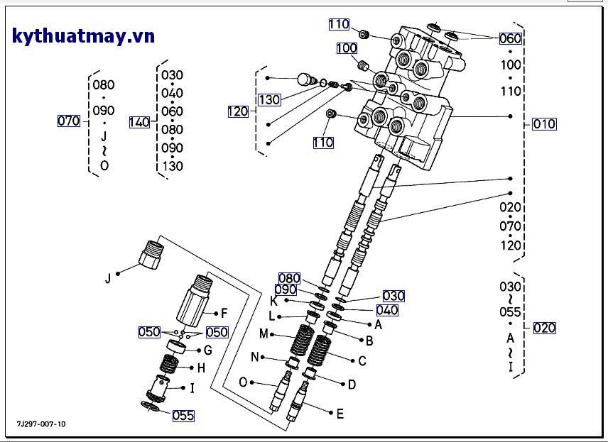 Van điều khiển ( những bộ phận cấu thành) >=T13129